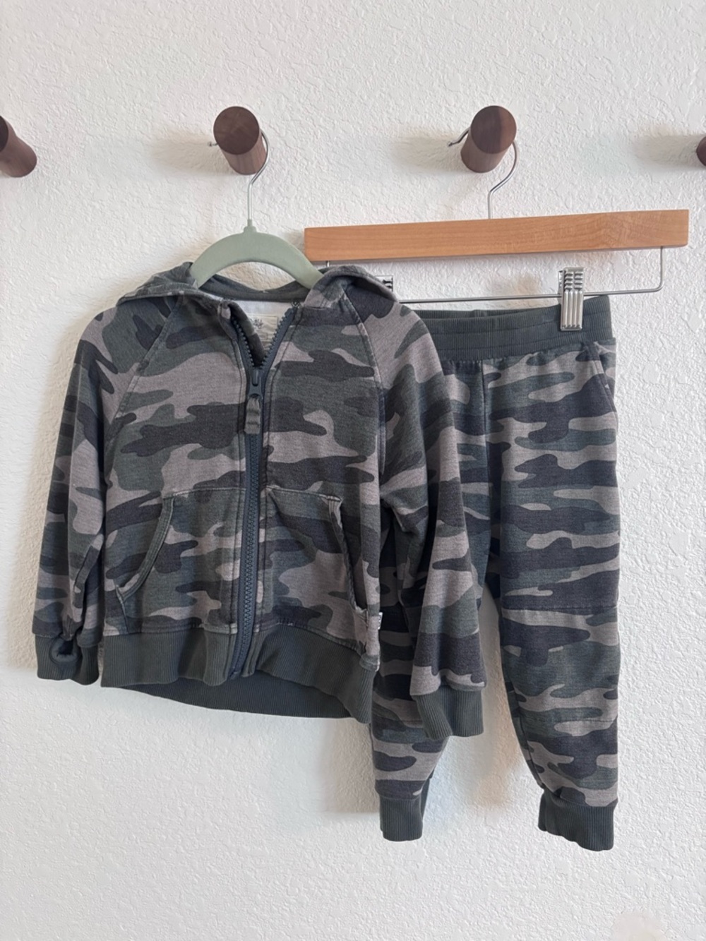 Little Sleepies - Camo Hoodie and Joggers sweat set